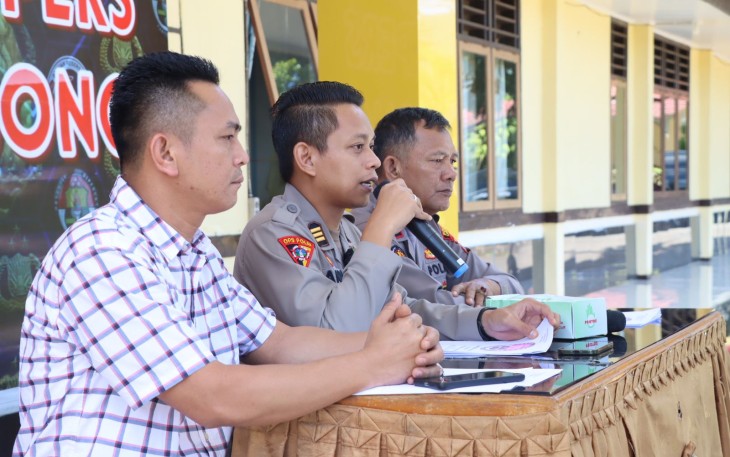 Polres Lebong saat press release