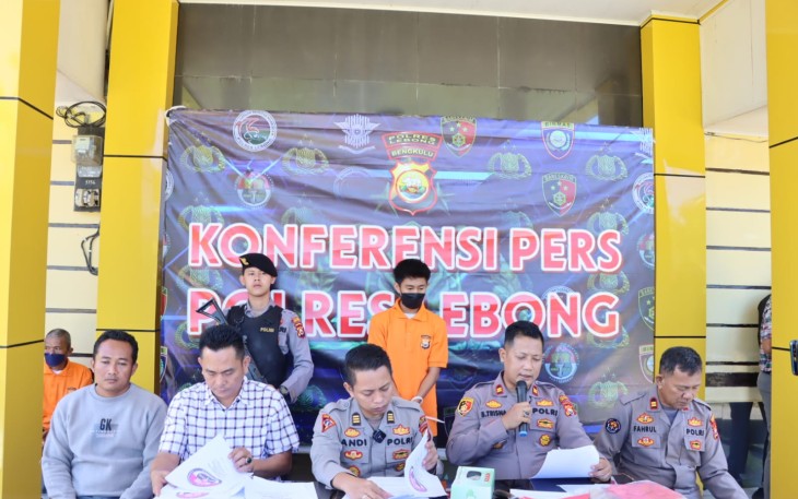 Polres Lebong saat press release