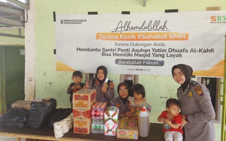 Polwan Polres Kepahiang Salurkan Bantuan Ke Panti Asuhan