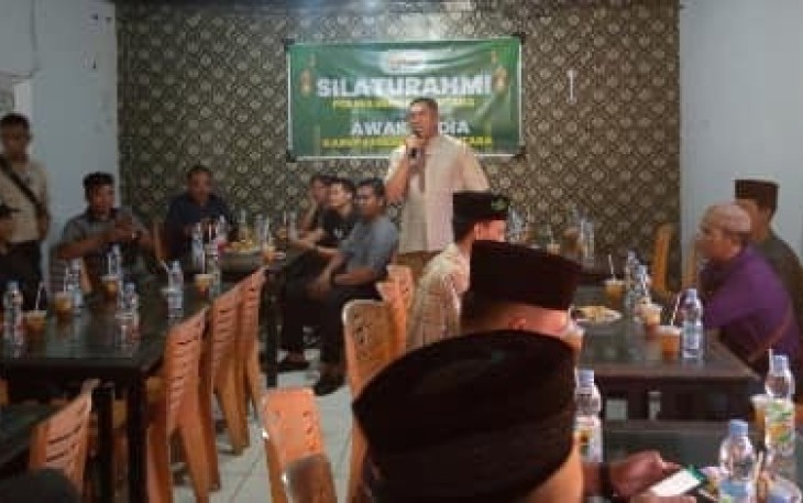 Silaturahmi bersama Awak Media, Kapolres BU Ajak Jaga Kondusifitas Idulfitri