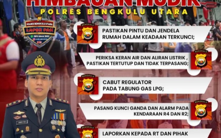 Imbauan Bagi Pemudik dari Polres Bengkulu Utara