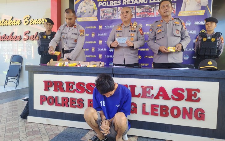 Polres Rejang Lebong saat press release