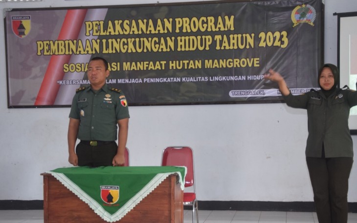 Kodim 0806/Trenggalek Sosialisasi Program Pembinaan Lingkungan Hidup 2023
