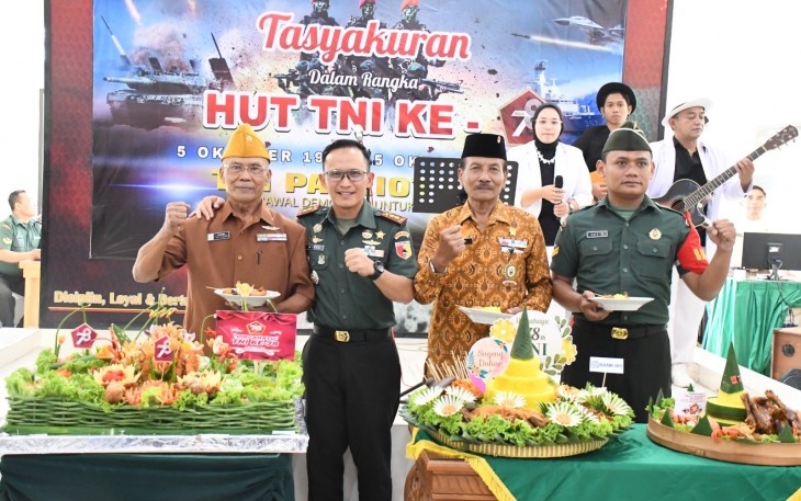 Kodim 0802/Ponorogo Gelar Syukuran HUT TNI ke-78 