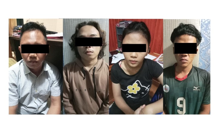 3 Pria dan 1 IRT usai Ditangkap Polresta Bengkulu