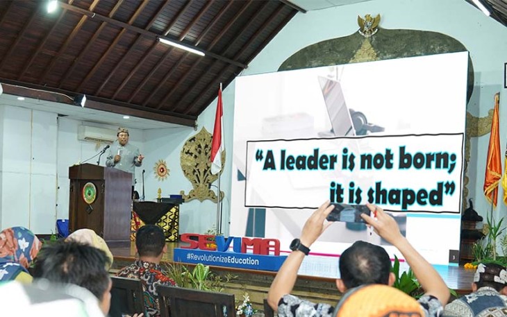 Dr. I Made Sukamerta, Ketua Asosiasi Perguruan Tinggi Swasta Indonesia Wilayah Bali sekaligus Rektor Universitas Mahasaraswati Denpasar.