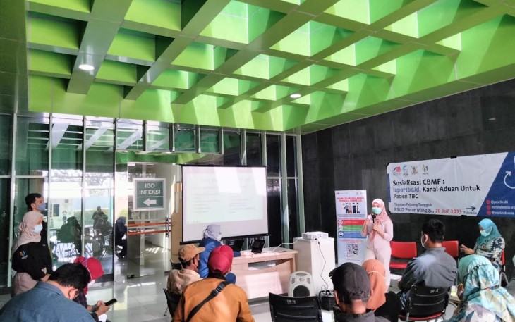 PETA saat Gelar Sosialisasi CBMF 2023 di Rumah Sakit Umum Daerah Pasar Minggu Jakarta Selatan pada hari Kamis (20/07/2023).