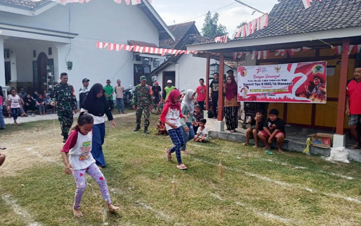 Koramil 16/Wonoasri Adakan Perlombaan Meriahkan HUT RI ke-78
