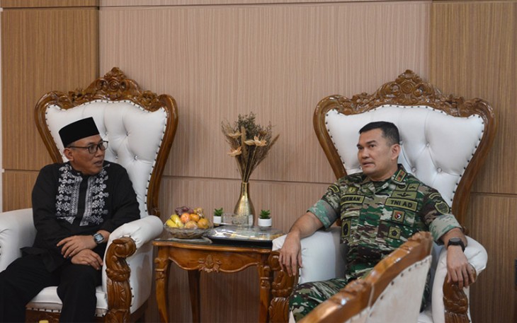 Danrem 064/MY saat silaturahmi dengan Wali Kota Cilegon