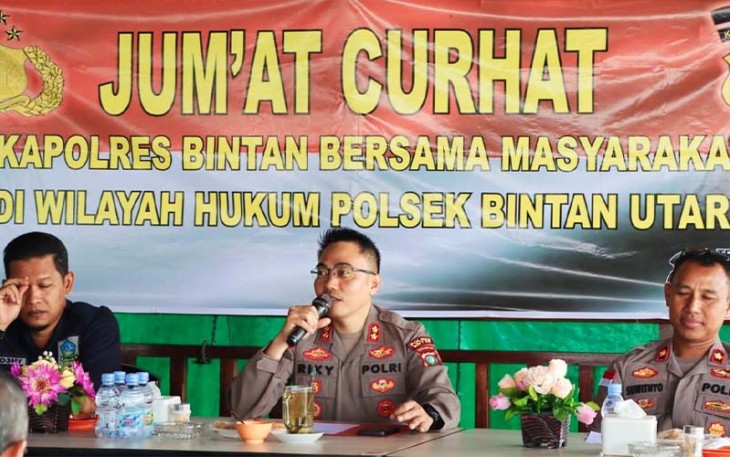 Jumat Curhat Kapolres Bintan di Bintan Utara