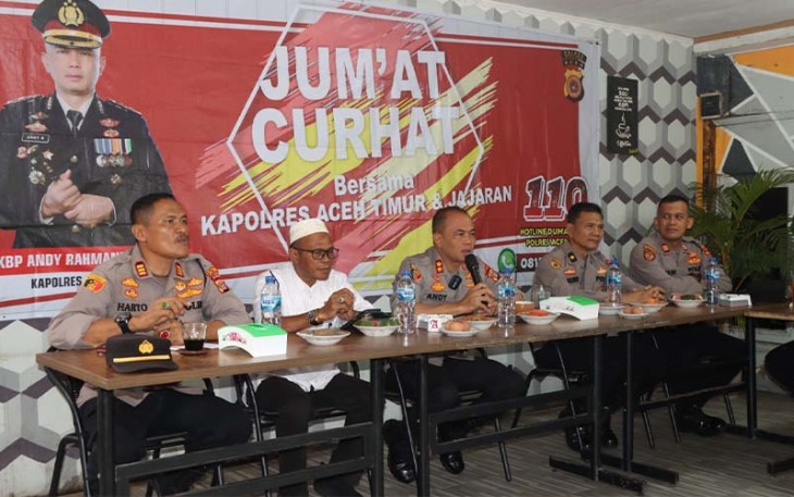 Jumat Curhat Polres Aceh Timur