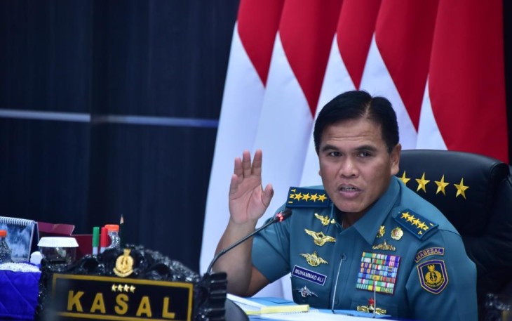 Kasal Laksamana TNI Dr. Muhammad Ali saat menerima Paparan Kesiapan TNI Angkatan Laut (TNI AL), Satuan Tugas (Satgas) Hari Nusantara 2023 bertempat di Mabesal, Cilangkap, Jakarta Timur, Rabu (29/11).