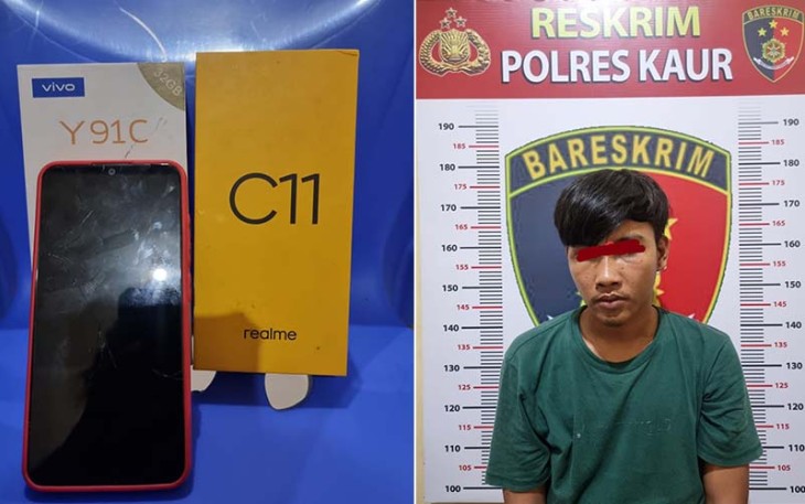 Terduga Pelaku dan Barang Bukti saat Diamankan 