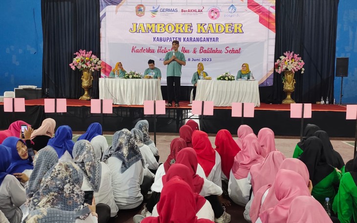 Jambore Kader Posyandu di GOR Raden Mas Said Karanganyar Kamis (8/6/2023)