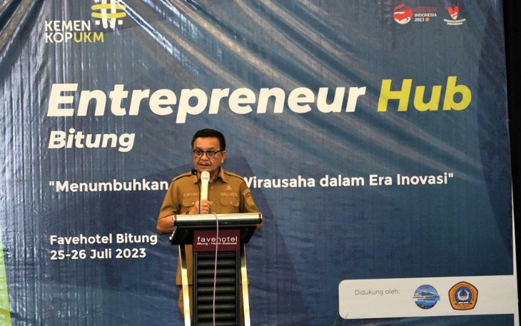 Walikota Bitung Maurits Mantiri saat Memberikan Sambutan