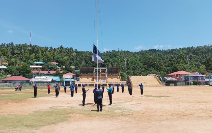 Lanudal Matak Latih dan Siapkan Karang Taruna Jadi Pengibar Bendera HUT Rl