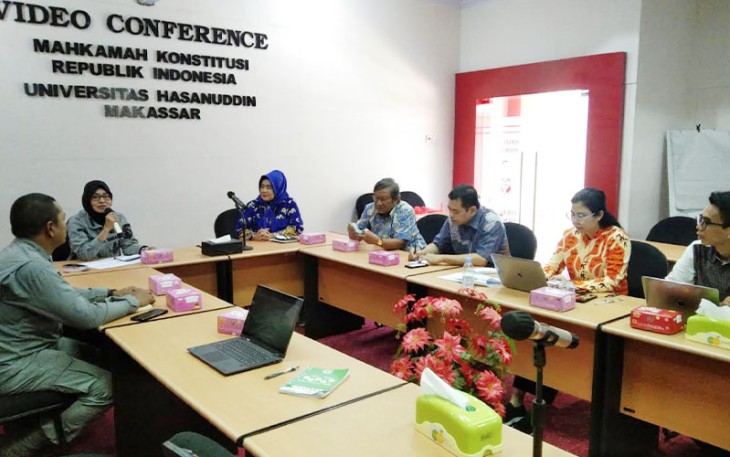 Bakamla RI saat kunjungan ke Fakultas Hukum Universitas Hasanuddin, Makassar, Jumat (10/03/2023).