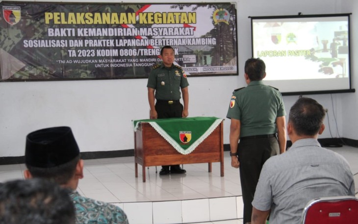 Wujudkan Kemandirian Masyarakat Melalui Program Bakti TNI di Trenggalek