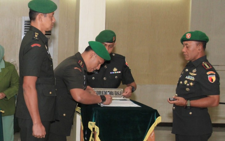 Pergantian Tongkat Komando, Letkol Czi Yudo Aji Susanto Nakhodai Satuan Militer Kodim 0806/Trenggalek