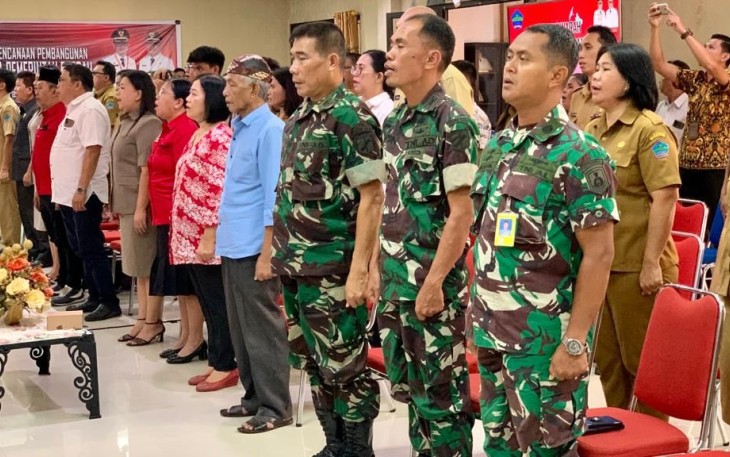 Komandan Lanudal Tanjungpinang saat hadiri Pisah Sambut Kepala Kejaksaan Negeri Tanjungpinang