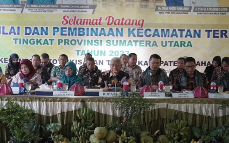 Tim Penilaian dan Pembinaan Kecamatan Terbaik Tingkat Provsu Lakukan Penilaian di Kecamatan Kota Kisaran Timur