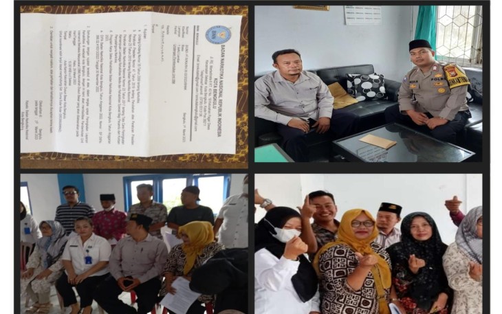 Bhabinkamtibmas Kelurahan Dusun Besar Hadiri Pembentukan IBM dan AP oleh BNN Kota Bengkulu