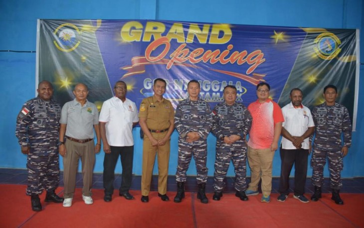 Pangkoarmada III Resmikan Sarana Olahraga di Jayapura Papua