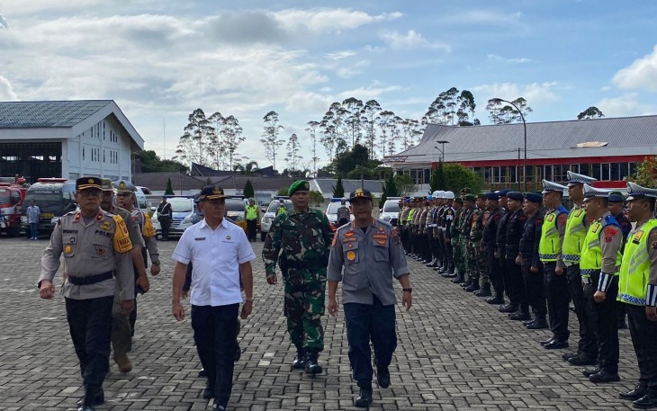Polres Simalungun Gelar Apel Pasukan Operasi Lilin Toba 2023