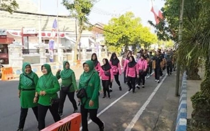 Koramil 0801/01 Pacitan saat Gelar Olah Raga Bersama