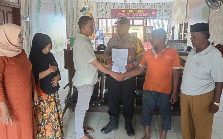 Kapolsek Pantee Bidari Selesaikan Kasus Penganiayaan Ringan Melalui Restorative Justice