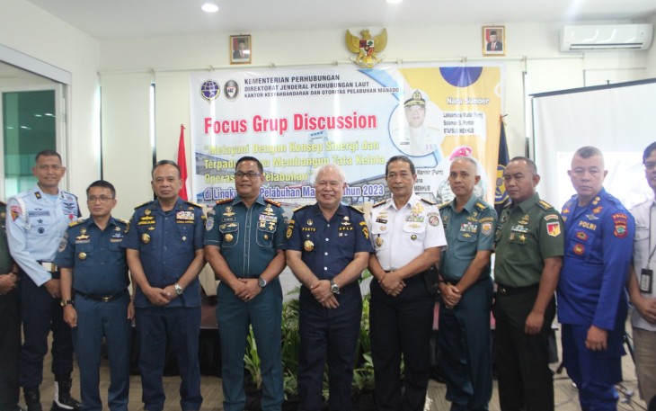 Kepala Zona Bakamla Tengah Hadiri FGD Kesyahbandaran Manado