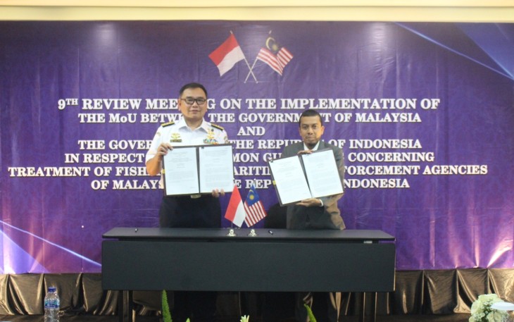 Bakamla RI Menyelenggarakan 9th Review Meeting on MoU Common Guidelines RI-Malaysia