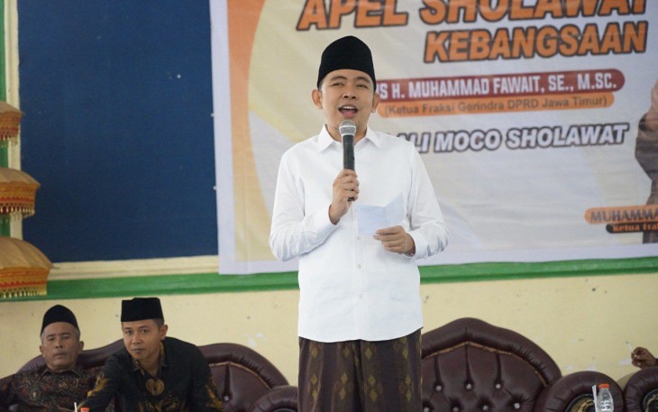 Ketua fraksi Gerindra DPRD Jawa Timur Muhammad Fawait 