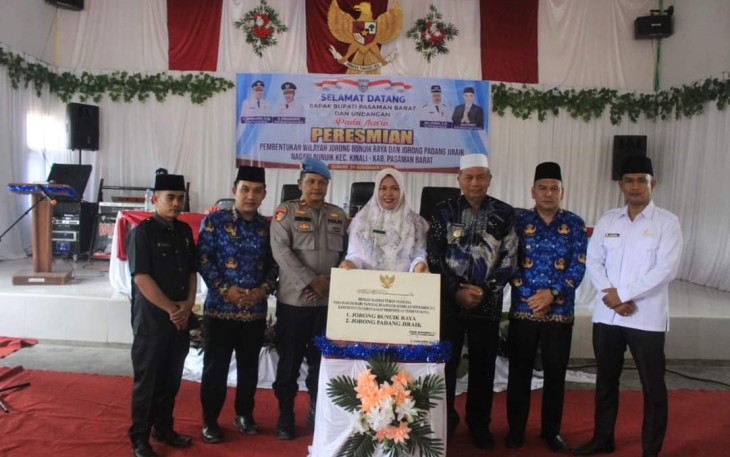 Peresmian Pemekaran Wilayah Kejorongan di Nagari Bunuik