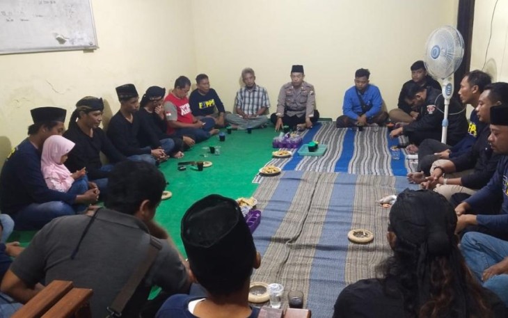 Polres Tulungagung saat Ajak Paguyuban Pencak Silat Ngopi Bareng