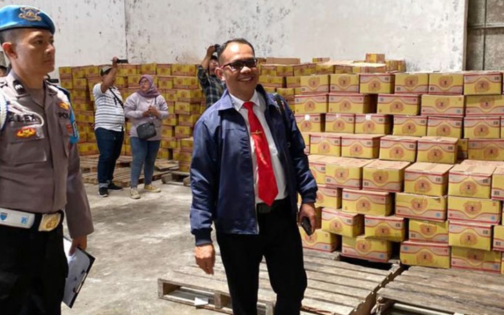 Satgas Pangan Polresta Bengkulu saat Sidak Stok MinyaKita 