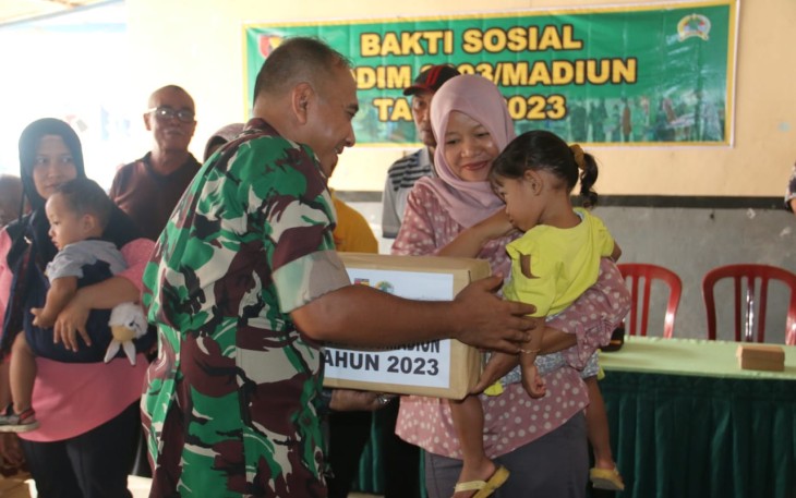 Kodim 0803/Madiun Gelar Bakti Sosial Bagi Masyarakat Lereng Wilis