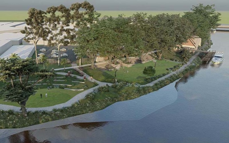 Design Penataan Bantaran Sungai Krueng di Aceh
