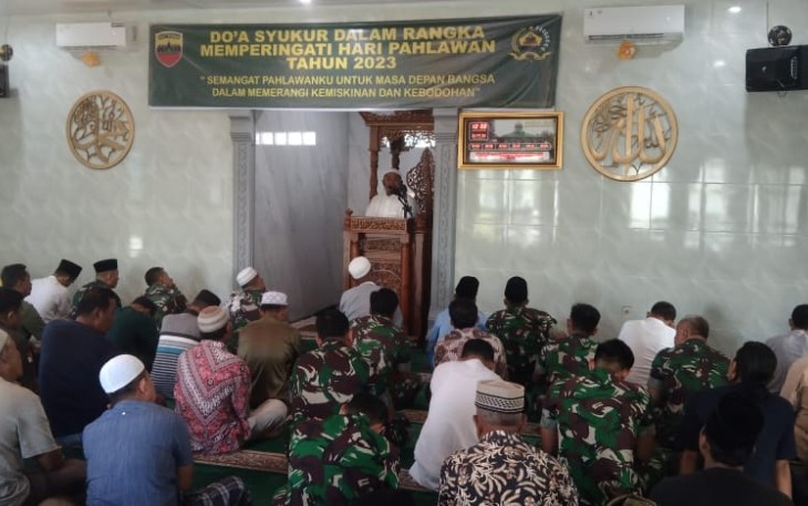 Prajurit Korem 023/KS Doa Syukur Bersama