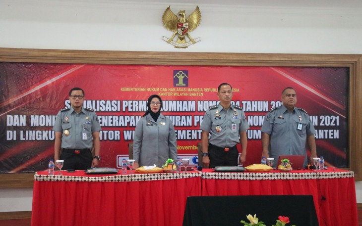 Lapas Cilegon Dukung Permenkumham Nomor 24 Tahun 2023