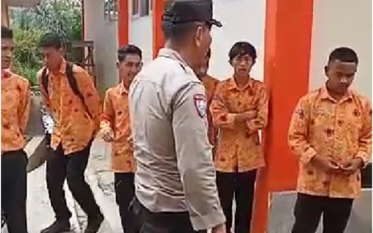 Bhabinkamtibmas Sambang ke Sekolah, Imbau Siswa Tak Gunakan Knalpot Brong