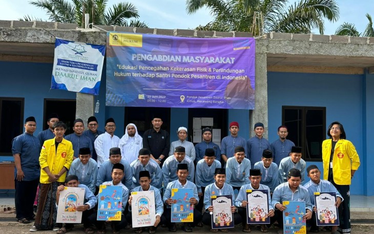 FH Universitas Indonesia Lakukan Edukasi Terhadap Santri