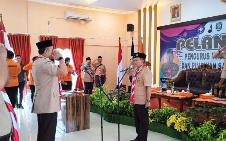 Ka Kwarda Pramuka 07 Lantik Pengurus Mabida Saka SAR Bengkulu