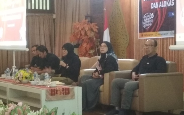 Rapat Sosialisasi Tahapan, Daerah Pemilihan (Dapil) dan Alokasi Kursi Pemilu 2024, di kawasan, Karangpandan, Karanganyar