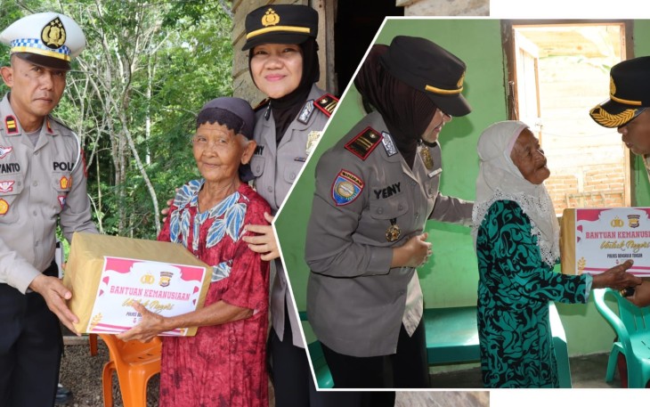 Polres Bengkulu Tengah Salurkan Bantuan Sosial Kemanusiaan untuk Negeri