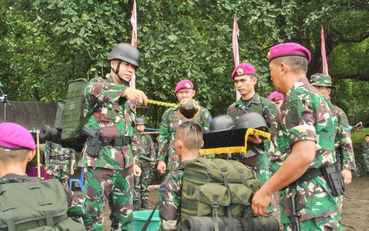 Danyonmarhanlan VIII Bitung Resmi Terima Prajurit Remaja