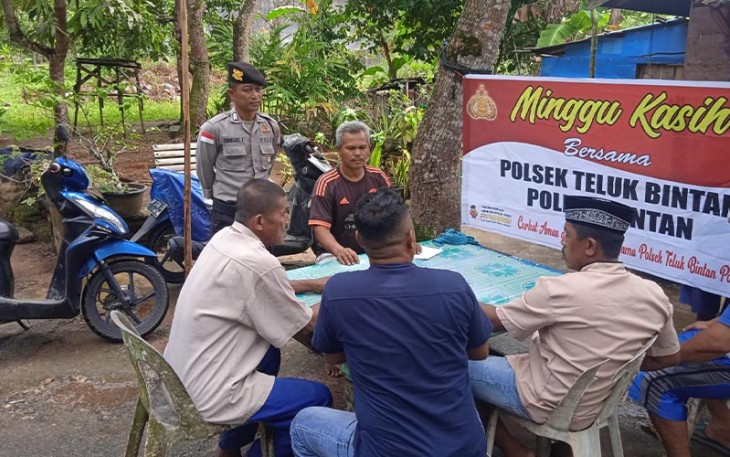 Polres Bintan Melalui Bhabinkamtibmas Lakukan Minggu Kasih