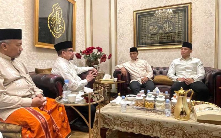 AHY saat Silahturahmi ke Anies dan Habib Salim Segaf