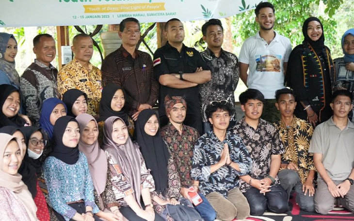 Wakil Gubernur Sumbar Audy Joinaldy hadir membuka Youth Voluntary Camp di Lembah Harau, Kecamatan Harau, Kabupaten Limapuluh Kota.