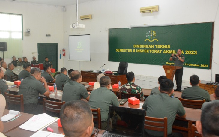 Pembukaan Bimtek Inspektorat Akademi Militer 